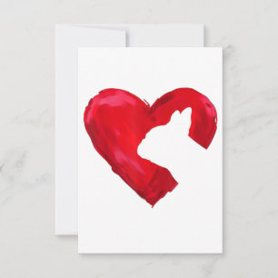 Frans Bulldog Heart Valentijnsdag Hondenliefhebber RSVP Kaartje