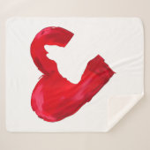 Frans Bulldog Heart Valentijnsdag Hondenliefhebber Sherpa Deken (Voorkant (horizontaal))