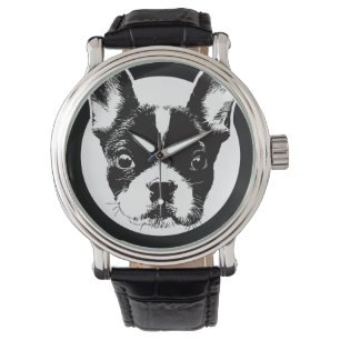 Frans Bulldog hondengezicht Horloge