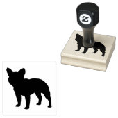 Frans Bulldog Hondenras Silhouette Rubberstempel (Gestempeld)