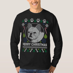 Frans Bulldog Hondenras Ugly kerstSweater T-shirt