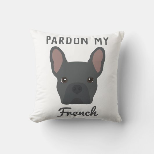 Frans Bulldog kussen (Voorkant)