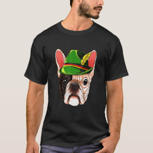 Frans Bulldog Lederhosen Alpine Pet T-shirt