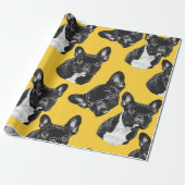 Frans Bulldog leuk inpakpapier (Uitgerold)