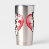 Frans Bulldog Logo  Geïsoleerde Drinkbeker (Links)