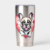Frans Bulldog Logo  Geïsoleerde Drinkbeker (Voorkant)