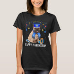 Frans Bulldog Menorah Pet Kerstmis Happy Hanukka T-shirt<br><div class="desc">French Bulldog Menorah Pet KerstHappy Hanukkah Joods</div>