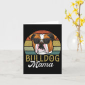 Frans Bulldog Moeder Hond Moeder Kaart (Gele Bloem)