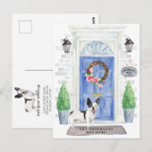 Frans Bulldog Moving Announcement Briefkaart (Voorkant / Achterkant)