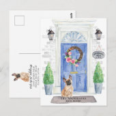 Frans Bulldog Moving Announcement Briefkaart (Voorkant / Achterkant)