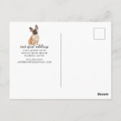 Frans Bulldog Moving Announcement Briefkaart (Achterkant)