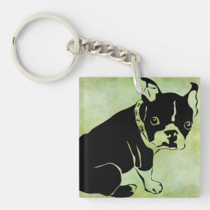 FRANS BULLDOG NAAM Acrylische Sleutelhanger