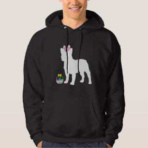 Frans Bulldog paashaas Bunny Dog Silhouette Hoodie