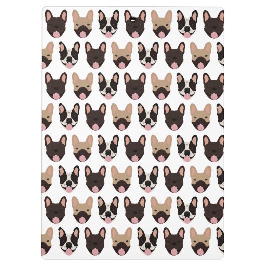 Frans Bulldog Pattern Klembord (Achterkant)