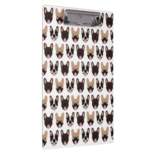 Frans Bulldog Pattern Klembord (Rechts)