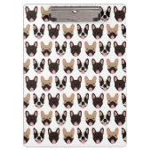 Frans Bulldog Pattern Klembord (Voorkant)