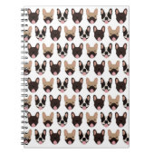 Frans Bulldog Pattern Notitieboek (Voorkant)
