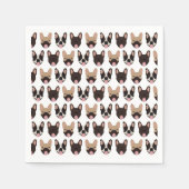 Frans Bulldog Pattern Servet (Voorkant)