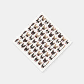 Frans Bulldog Pattern Servet (Hoek)