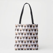 Frans Bulldog Pattern Tote Bag (Voorkant)