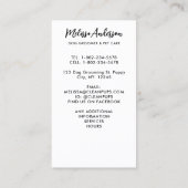 Frans Bulldog Personalized Dog Groomer Pet Sitter Visitekaartje (Achterkant)