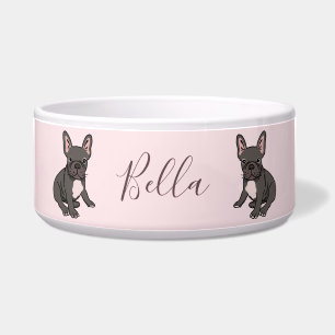 Frans Bulldog Personalized Dog Water Bowl Voerbakje