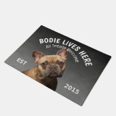 Frans Bulldog Personalized Hondenliefhebber Doorma Deurmat (Schuin)