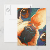 Frans Bulldog Pet Portrait Briefkaart (Voorkant / Achterkant)
