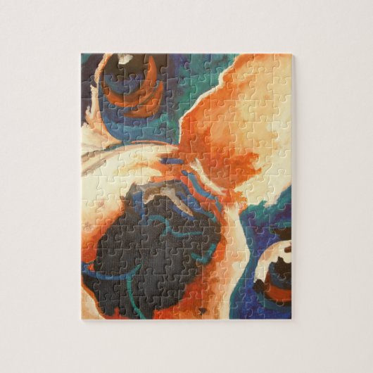 Frans Bulldog Pet Portrait Legpuzzel (Verticaal)