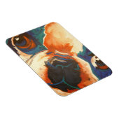 Frans Bulldog Pet Portrait Magneet (Rechterzijde)