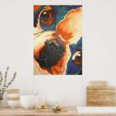 Frans Bulldog Pet Portrait Poster (Keuken)
