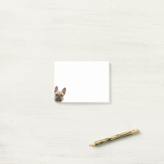 Frans Bulldog Photo Cute Face Afbeelding Post-it® Notes (Op bureau)