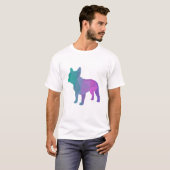 Frans Bulldog Poly Geometric Graphic T-shirt (Voorkant volledig)
