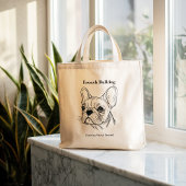 Frans Bulldog Portrait Grote Tote Bag