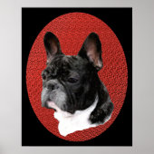 Frans Bulldog Portrait Poster (Voorkant)