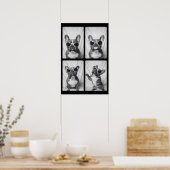 Frans Bulldog Portrait Poster (Keuken)