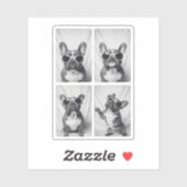 Frans Bulldog Portrait Sticker (Vel)