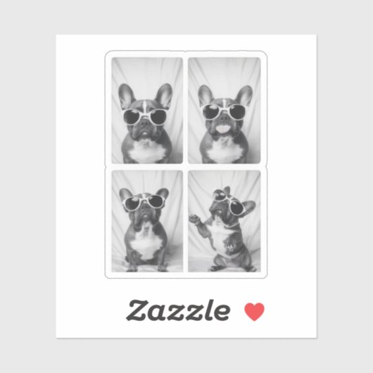 Frans Bulldog Portrait Sticker (Vel)