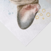 Frans Bulldog Portrait Tissuepapier (Detail)
