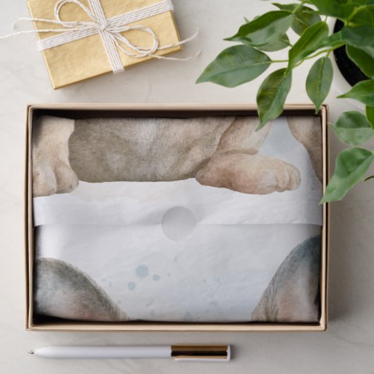 Frans Bulldog Portrait Tissuepapier (Geschenk)