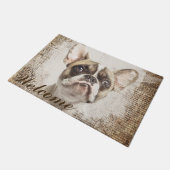 Frans Bulldog Portret Deurmat (Schuin)