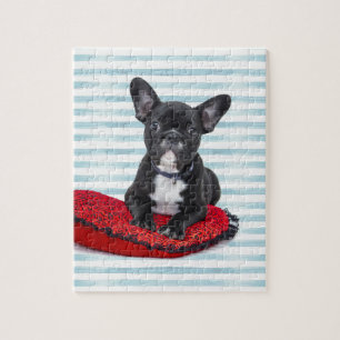Frans Bulldog Puppy Portret Legpuzzel