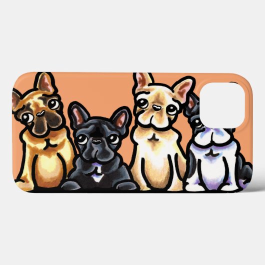Frans Bulldog Quartet Case-Mate iPhone Case (Achterkant (horizontaal))