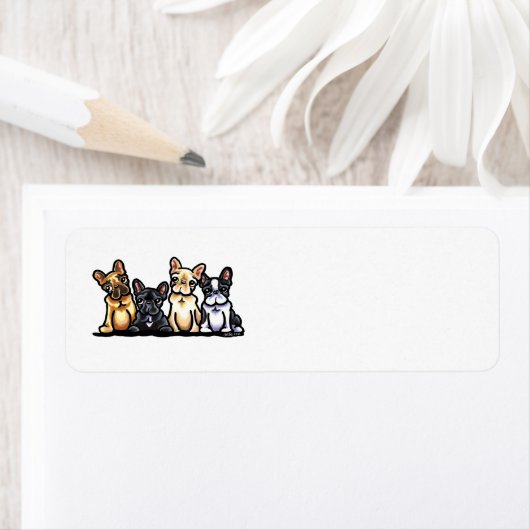 Frans Bulldog Quartet Etiket (Insitu)