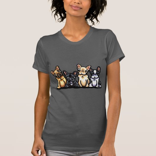Frans Bulldog Quartet T-shirt (Voorkant)