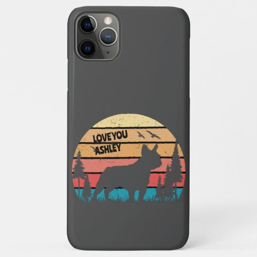  Frans Bulldog Retro Sun Cool Hondenliefhebber Case-Mate iPhone Case (Achterkant)