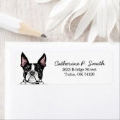 Frans Bulldog Return-adres Etiket (Insitu)