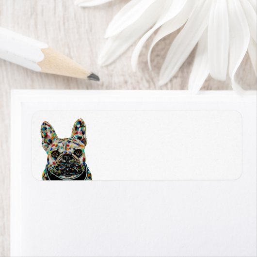 Frans Bulldog Return-label Etiket (Insitu)