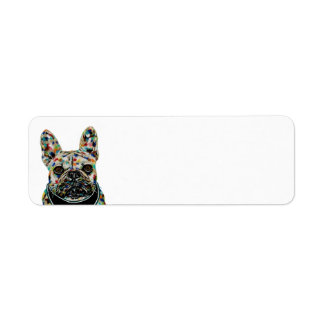 Frans Bulldog Return-label Etiket