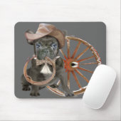 FRANS BULLDOG RODEO CHAMP MOUSEPAD MUISMAT (Met muis)